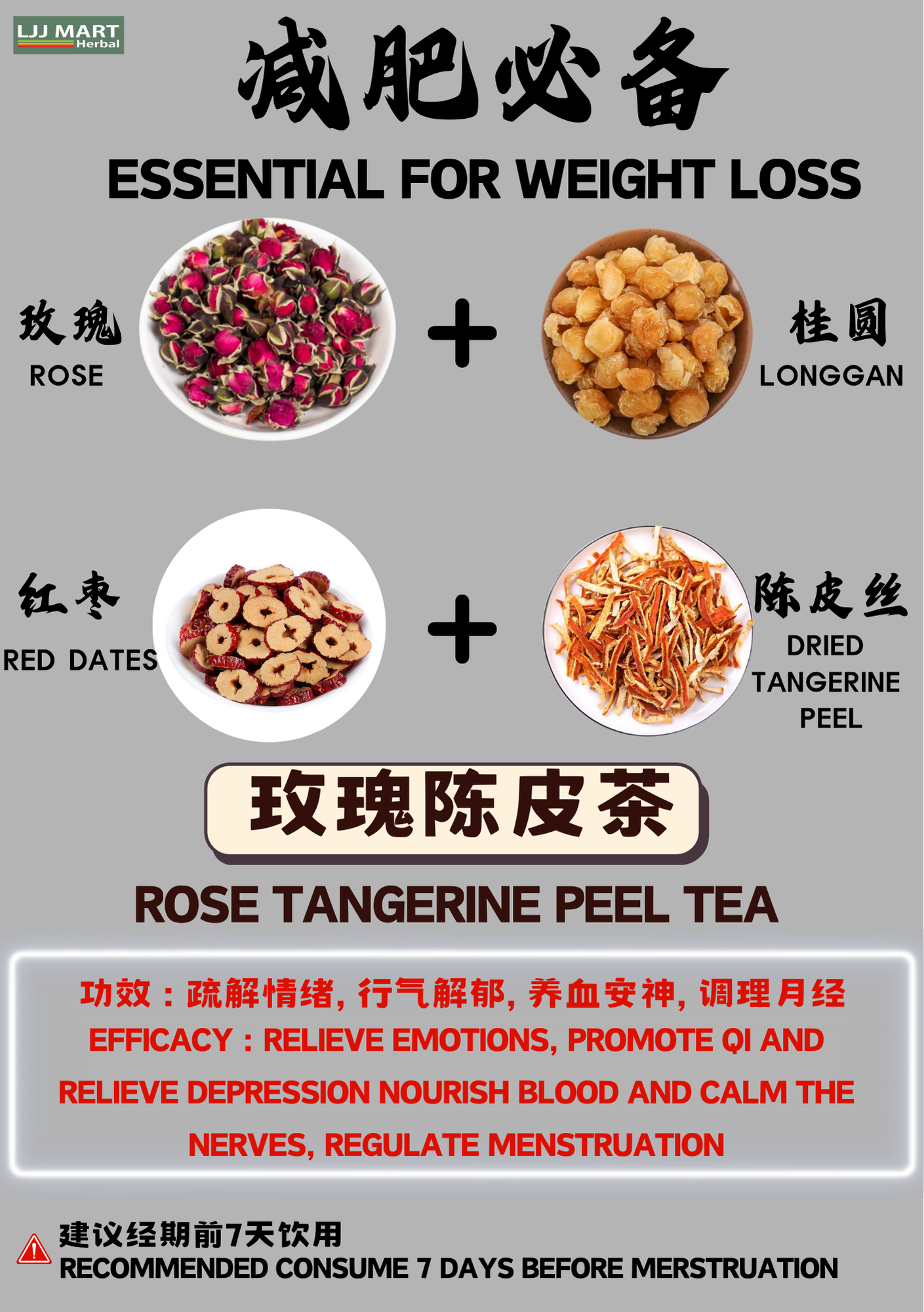 Rose Tangerine Peel Tea   玫瑰陈皮茶