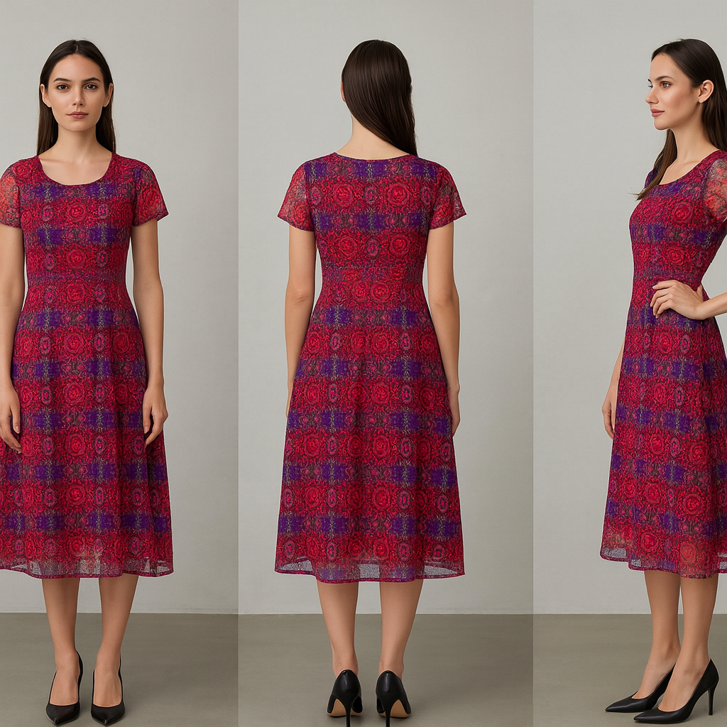 MOJIE 花系显瘦连衣裙 (M92-F2048)