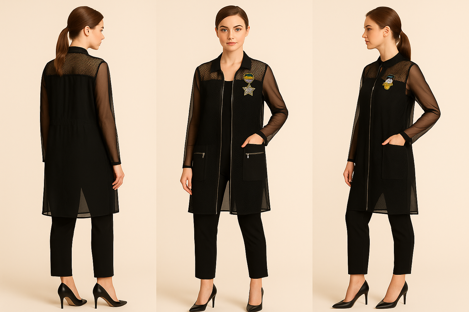 MOJIE 百搭显瘦长袖外套 (M91-E1222)