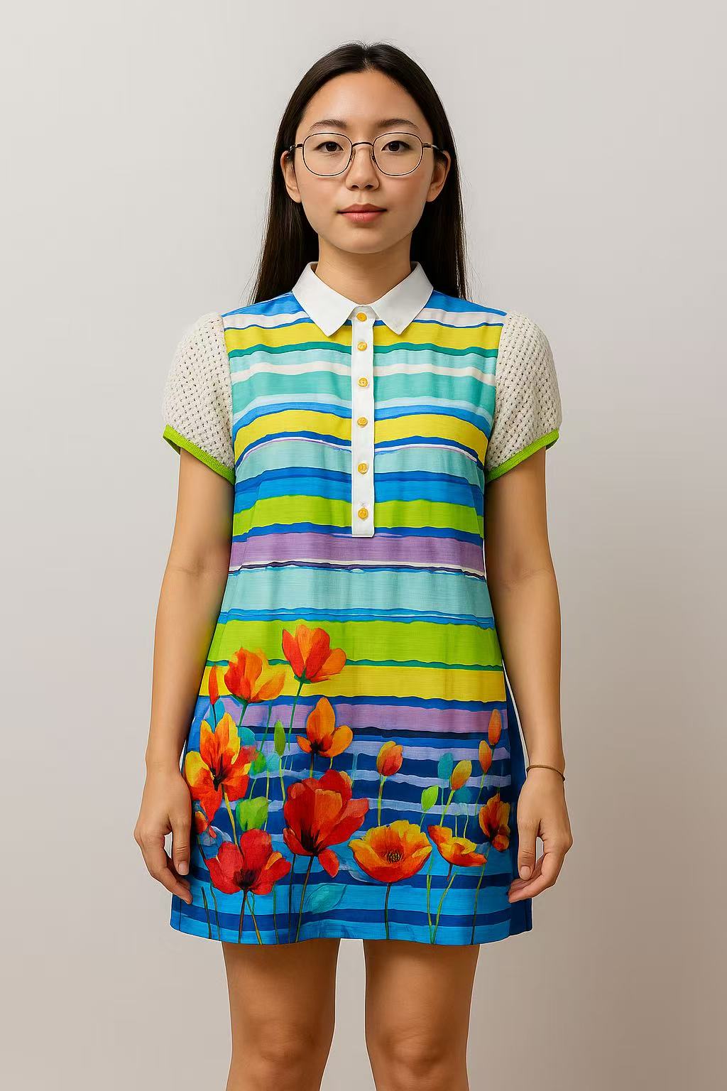 MOJIE 潮流显瘦连衣裙 (M92-A1204)